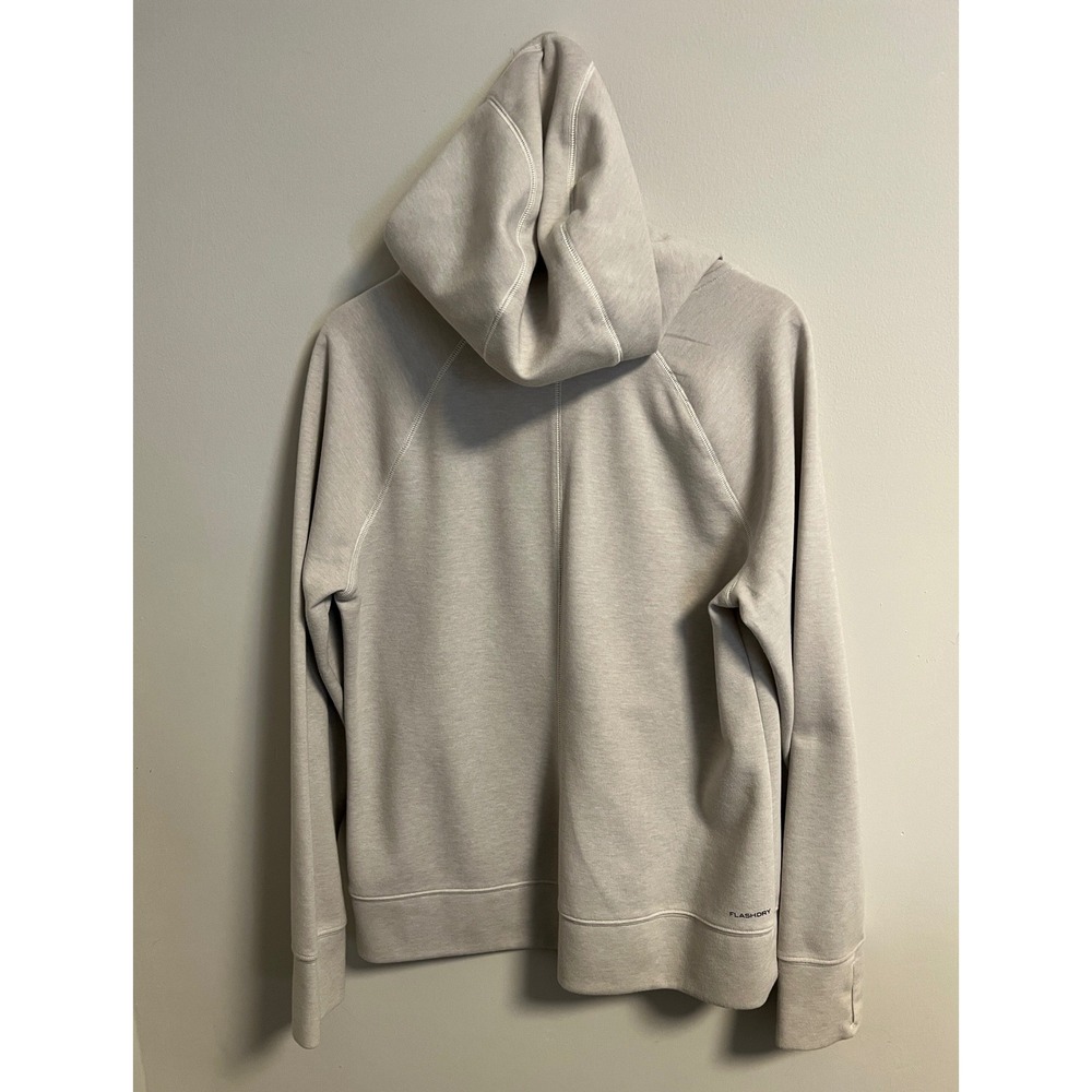 The North Face FlashDry Hoodie Womens L Gray Pullover Performance Sweatshirt - Picture 2 of 12